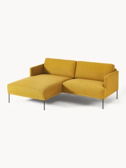 Sofás Rinconeras|Sofás></noscript>Westwing Collection Sofá rinconera pequeño Fluente Tejido ocre