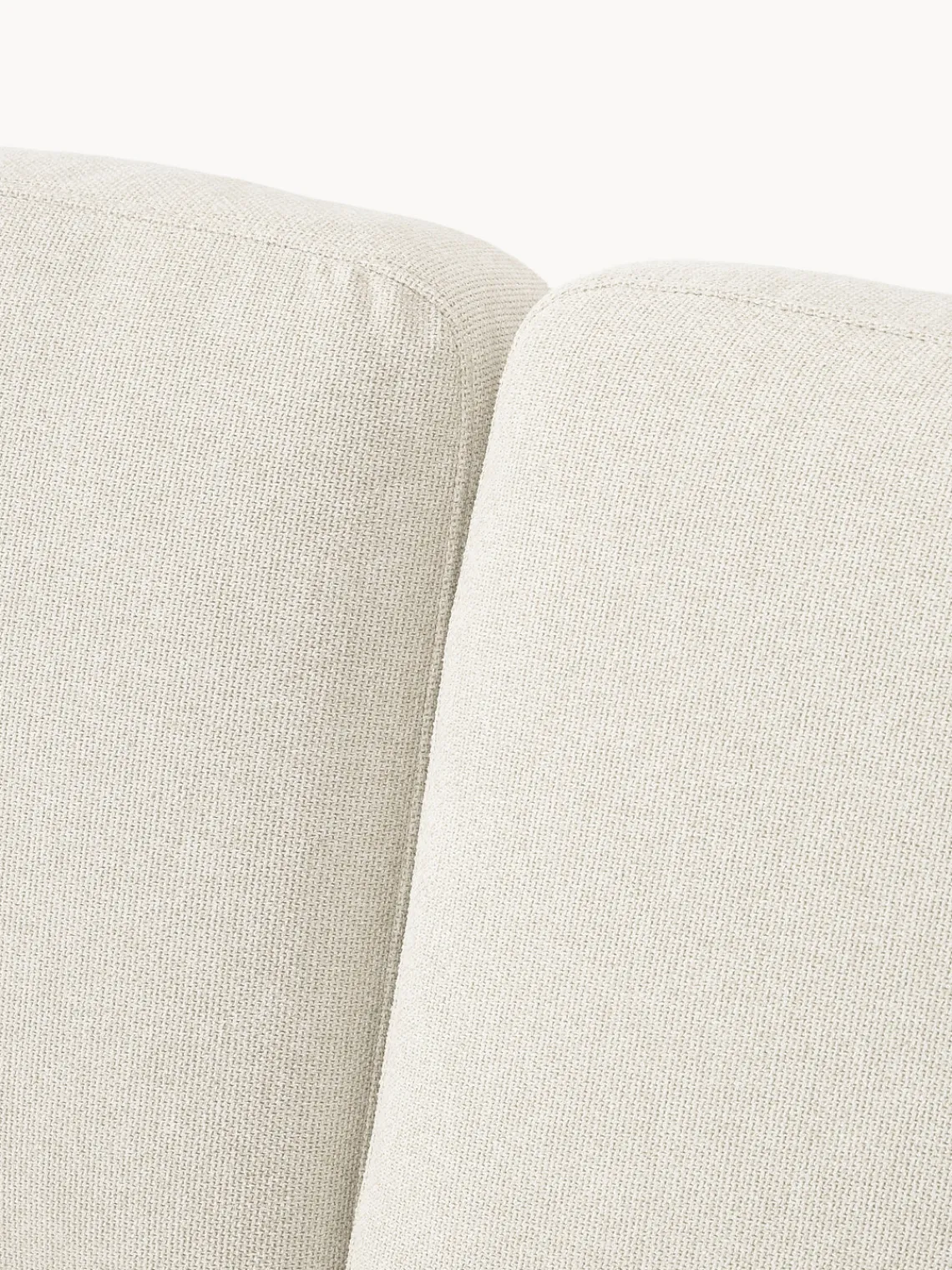 Sofás Rinconeras|Sofás>Westwing Collection Sofá rinconera pequeño Fluente Tejido blanco Off White