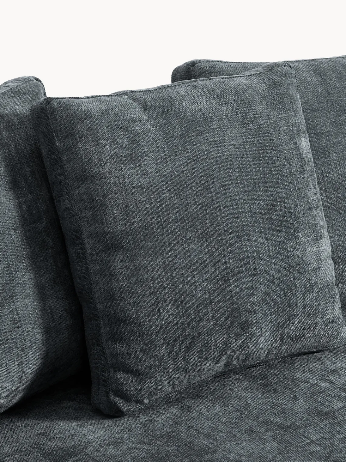 Sofás Rinconeras|Sofás>Westwing Collection Sofá rinconera Tribeca Chenilla gris azulado