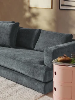 Sofás 3 Plazas|Sofás>Westwing Collection Sofá Tribeca (3 plazas) Chenilla gris azulado