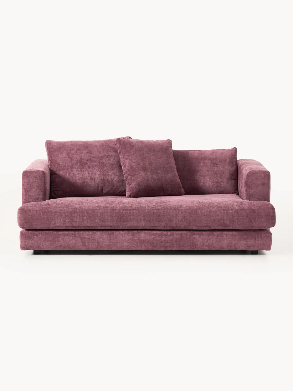 Sofás 2 Plazas|Sofás>Westwing Collection Sofá Tribeca (2 plazas) Chenilla morado oscuro