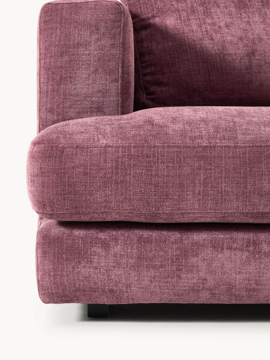 Sofás 2 Plazas|Sofás>Westwing Collection Sofá Tribeca (2 plazas) Chenilla morado oscuro