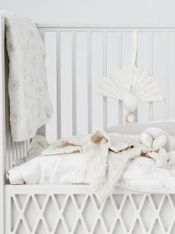 Cajas Musicales Y Móviles|Decoración Infantil>Cam Cam Copenhagen Sonajero colgante de algodón ecológico Peacock