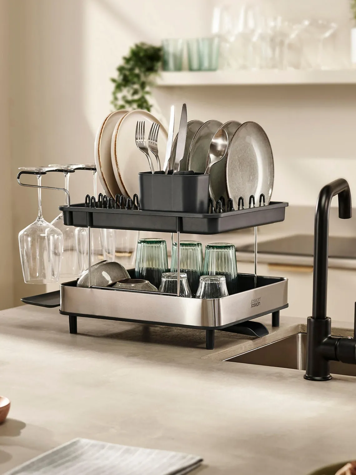 Escurreplatos|Almacenaje De Cocina>Joseph Joseph Soporte escurreplatos Excel