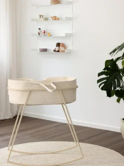 Cunas Para Bebé|Cunas Para Bebé></noscript>Metallbude Soporte para moisés artesanal Korsina Beige claro