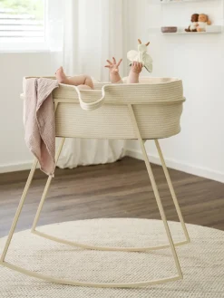 Cunas Para Bebé|Cunas Para Bebé></noscript>Metallbude Soporte para moisés artesanal Korsina Beige claro