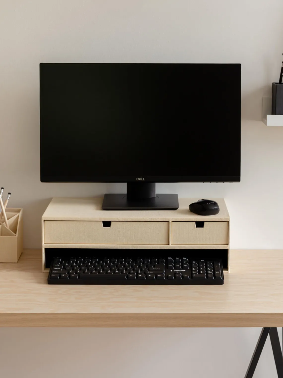 New Soporte para monitor con cajones Ted Material De Oficina|Material De Oficina