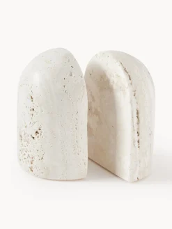 Online Sujetalibros de travertino Sava, 2 uds. Jarrones|Sujetalibros