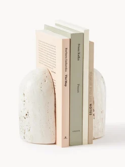 Online Sujetalibros de travertino Sava, 2 uds. Jarrones|Sujetalibros