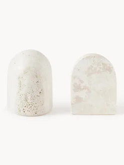 Online Sujetalibros de travertino Sava, 2 uds. Jarrones|Sujetalibros
