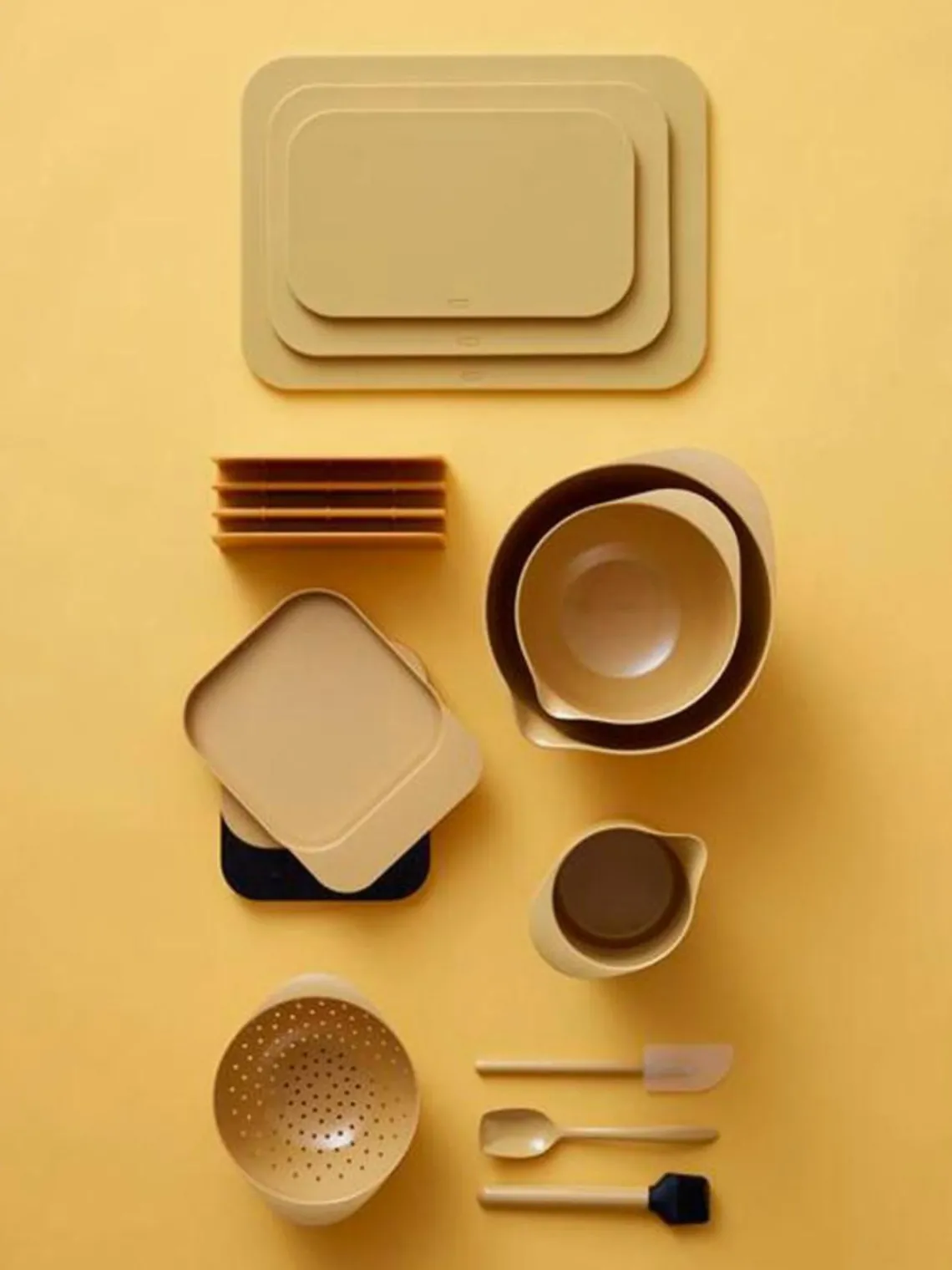 Tablas De Cortar|Utensilios De Cocina>Rosti Tablas de cortar con soporte Choptima, 4 pzas. Amarillo sol