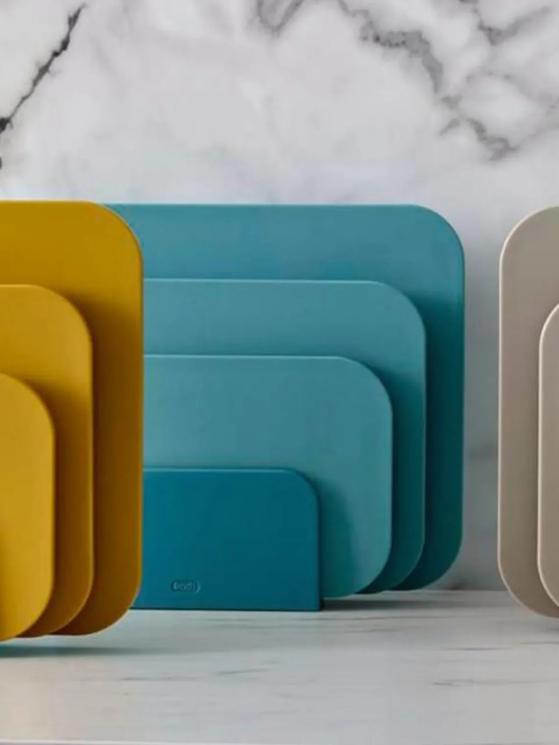 Tablas De Cortar|Utensilios De Cocina>Rosti Tablas de cortar con soporte Choptima, 4 pzas. Amarillo sol