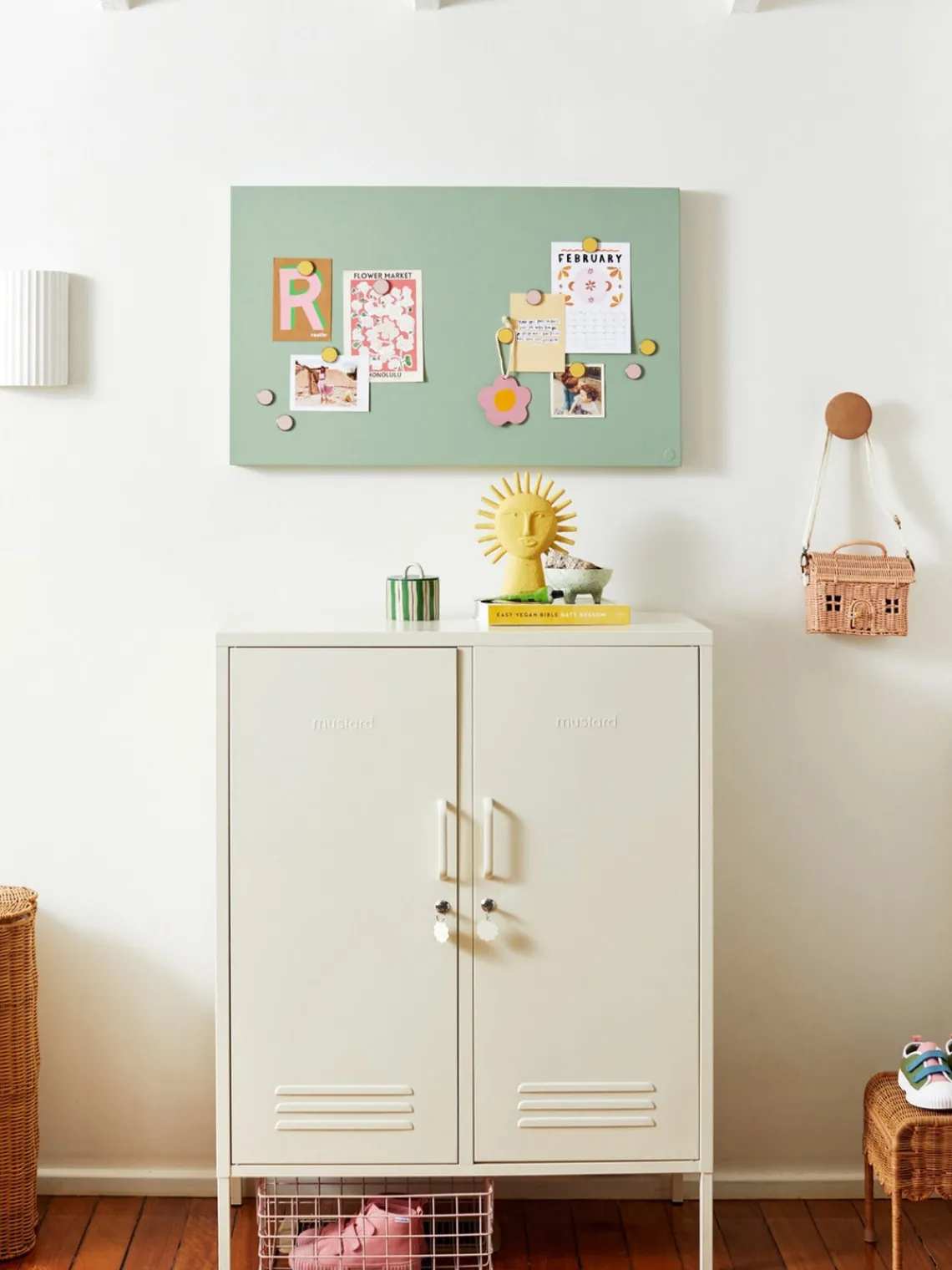 Material De Oficina|Material De Oficina>Mustard Made Tablero de notas magnético The Storyboard Verde salvia