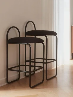 Taburetes Altos|Sillas>AYTM Taburete alto Angui Tejido negro