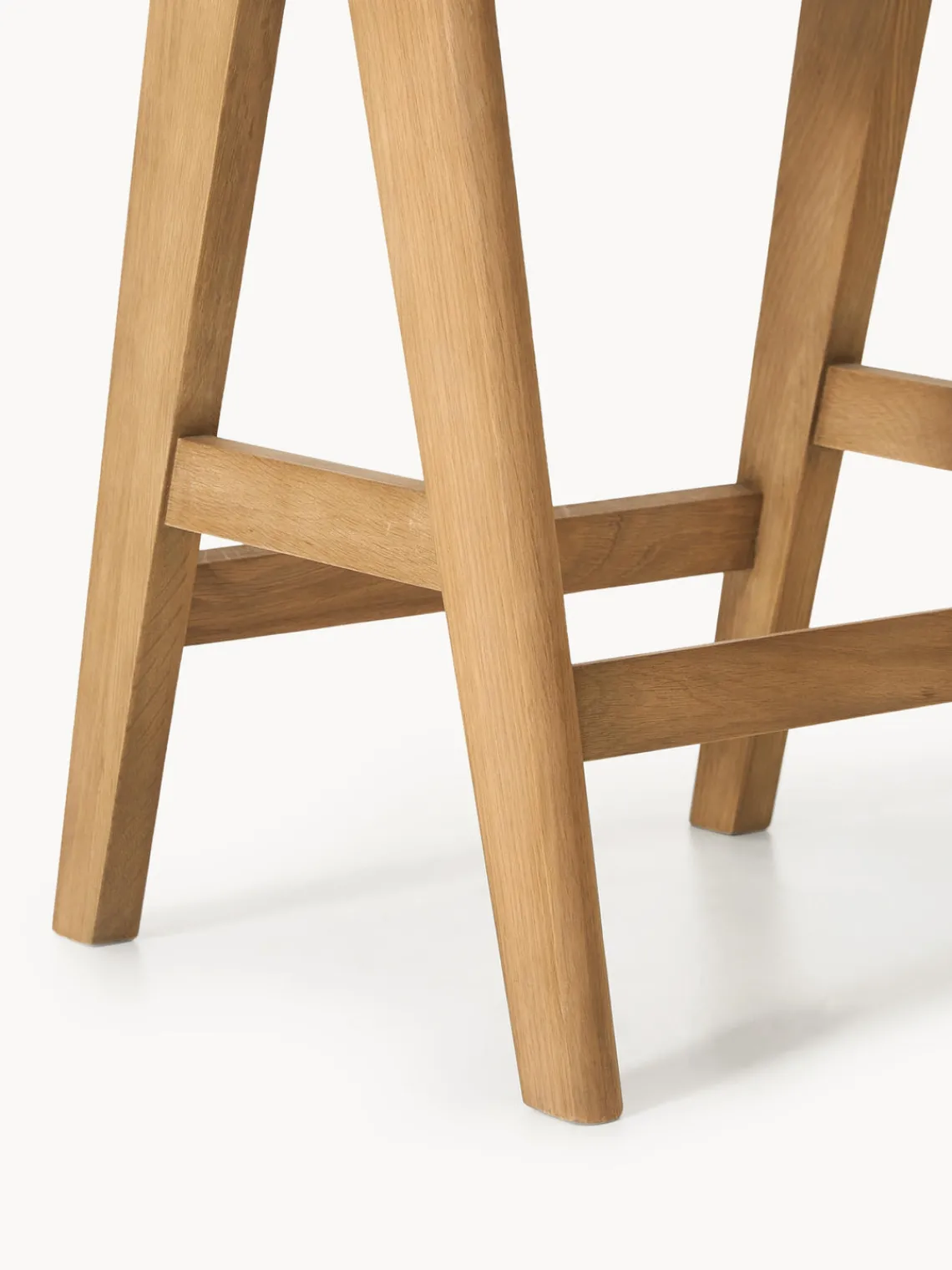 Taburetes Altos|Sillas>Westwing Collection Taburete alto con tejido vienés Sissi Madera de roble clara, beige claro