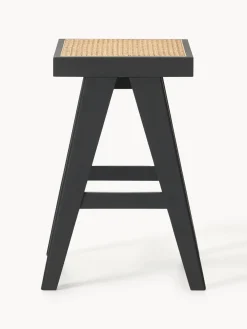 Taburetes Altos|Sillas></noscript>Westwing Collection Taburete alto con tejido vienés Sissi Negro, beige claro