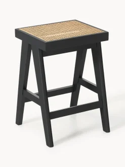 Taburetes Altos|Sillas></noscript>Westwing Collection Taburete alto con tejido vienés Sissi Negro, beige claro