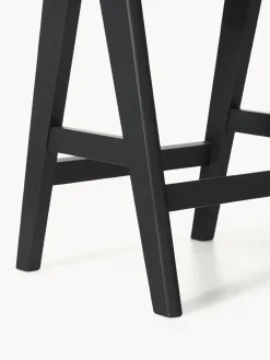 Taburetes Altos|Sillas></noscript>Westwing Collection Taburete alto con tejido vienés Sissi Negro, beige claro