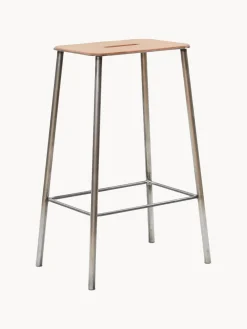 New Taburete alto de cuero Adam Taburetes Altos|Sillas