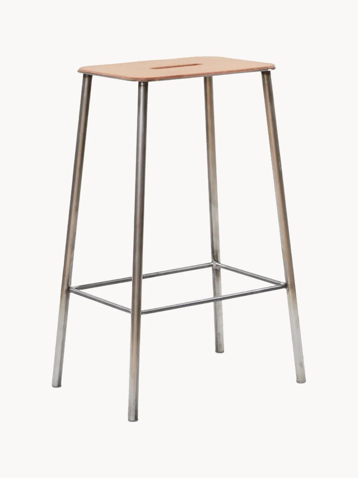 New Taburete alto de cuero Adam Taburetes Altos|Sillas