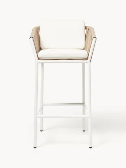 Sillas De Jardín|Sillas De Jardí­N>Westwing Collection Taburete alto de jardín Malo Blanco Off White, beige claro