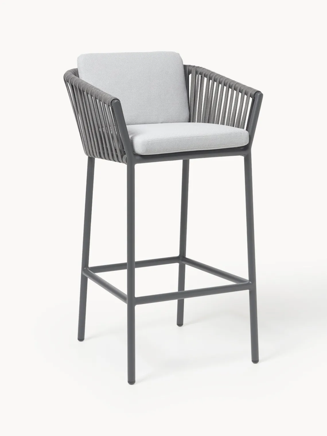 Sillas De Jardín|Sillas De JardíN>Westwing Collection Taburete alto de jardín Malo Gris claro, gris