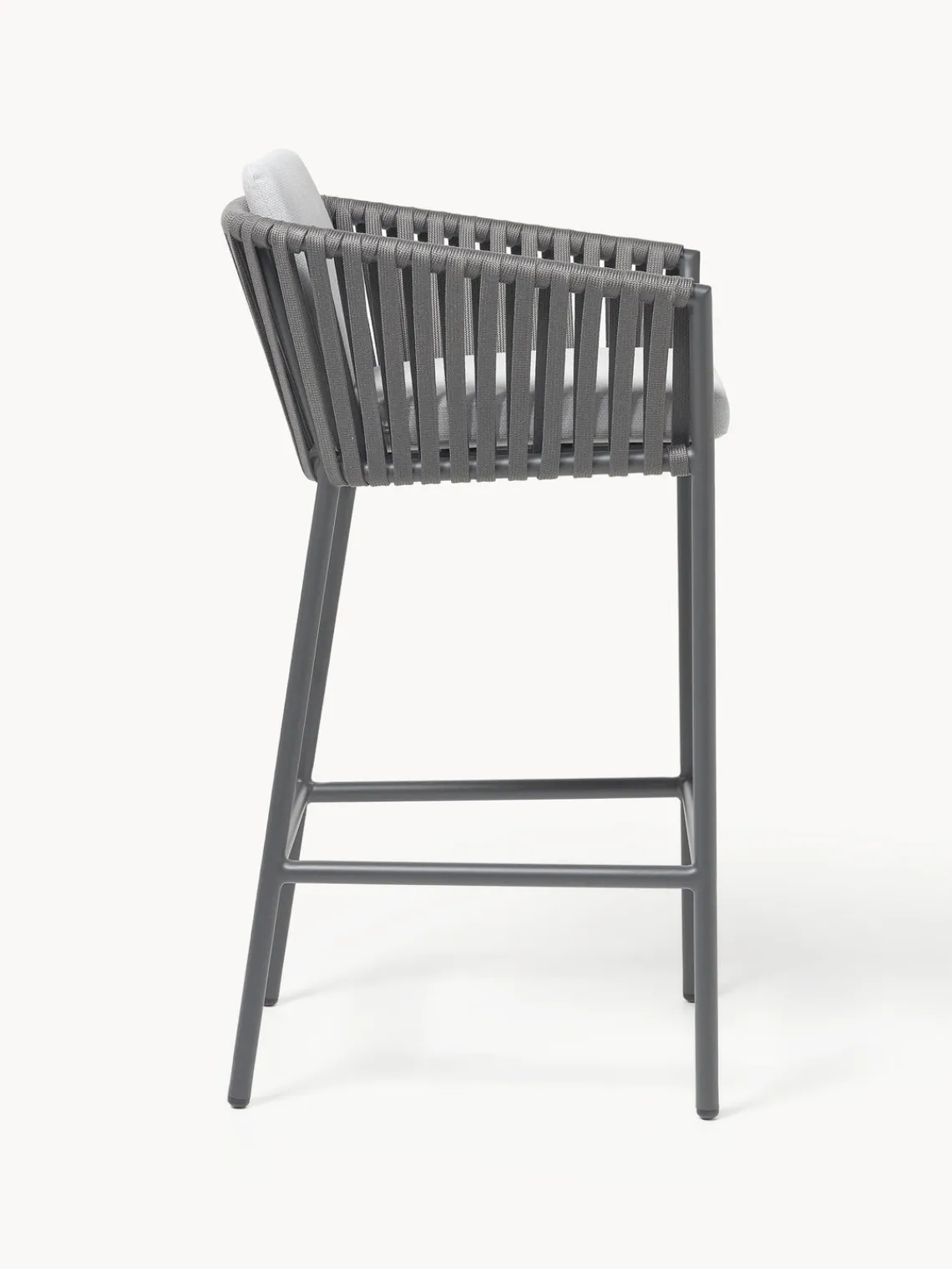 Sillas De Jardín|Sillas De JardíN>Westwing Collection Taburete alto de jardín Malo Gris claro, gris