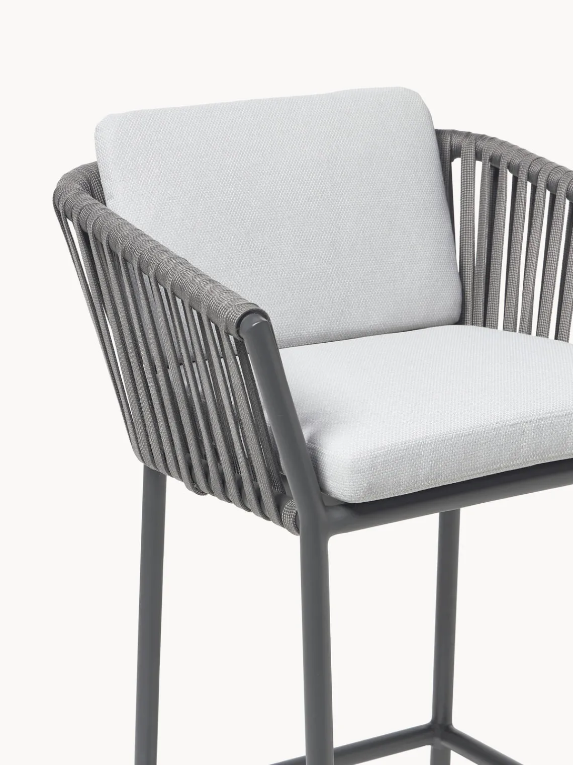 Sillas De Jardín|Sillas De JardíN>Westwing Collection Taburete alto de jardín Malo Gris claro, gris