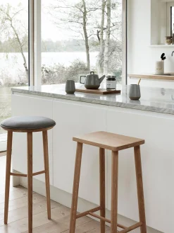 Online Taburete alto de madera de roble Folk Taburetes Altos|Sillas