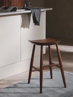 Online Taburete alto de madera de mango Nino Taburetes Altos|Sillas