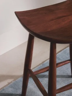 Online Taburete alto de madera de mango Nino Taburetes Altos|Sillas