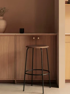Hot Taburete alto de madera y metal Afteroom Taburetes Altos|Sillas