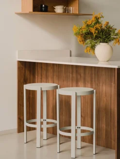 Clearance Taburete alto de metal Doon Taburetes Altos|Sillas