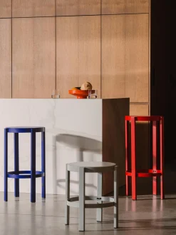 Taburete alto de metal Doon Taburetes Altos|Sillas