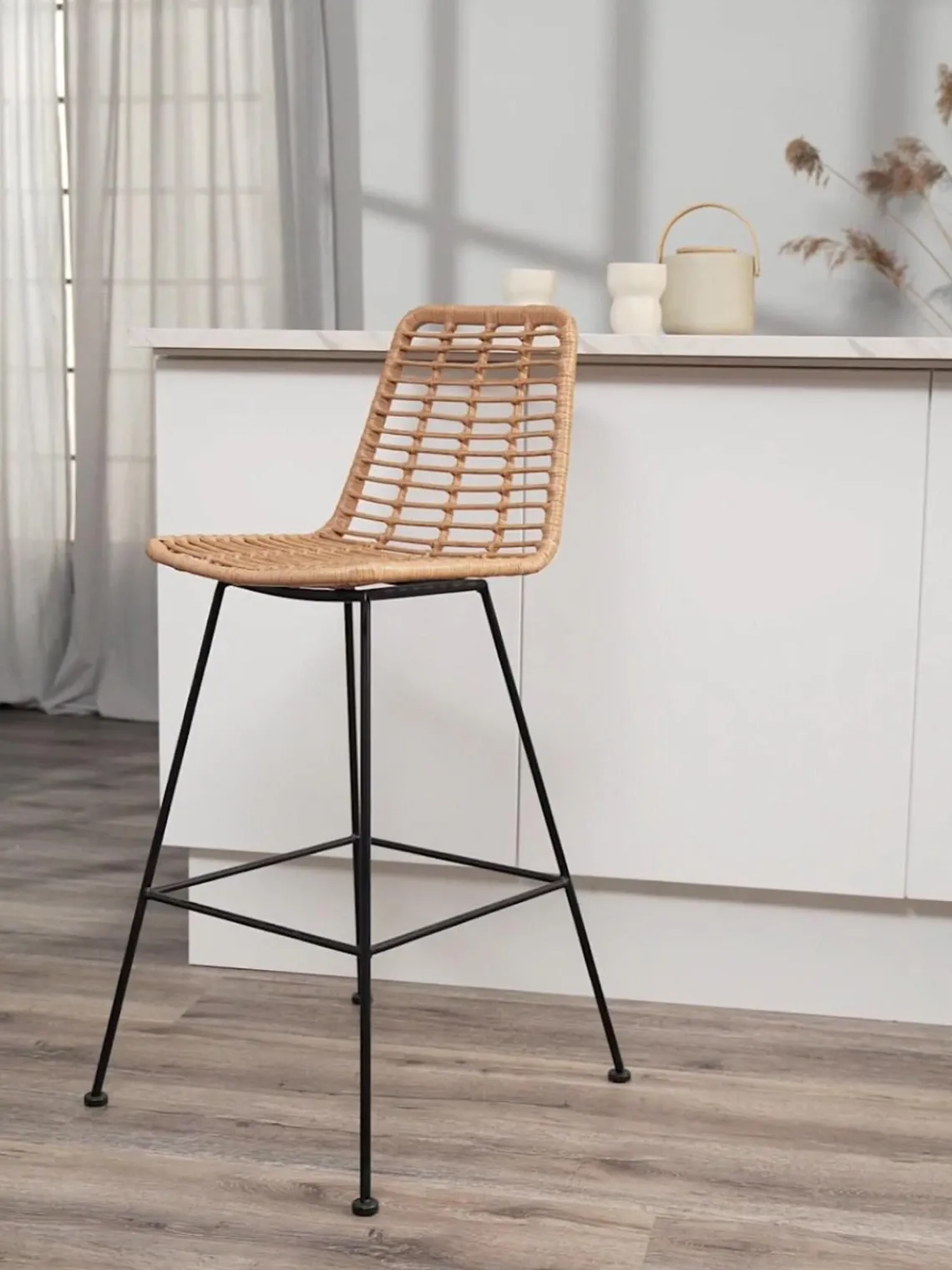 Hot Taburete alto de polirratán Costa Sillas De Jardín|Taburetes Altos