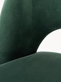 Taburetes Altos|Sillas></noscript>Westwing Collection Taburete alto de terciopelo Rachel Terciopelo verde oscuro, negro mate