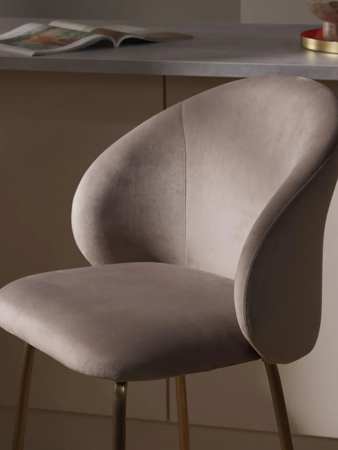 Best Taburete alto de terciopelo Luisa Taburetes Altos|Sillas