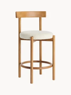 Taburetes Altos|Sillas>Ellos Home Taburete alto en tejido bouclé Merianda