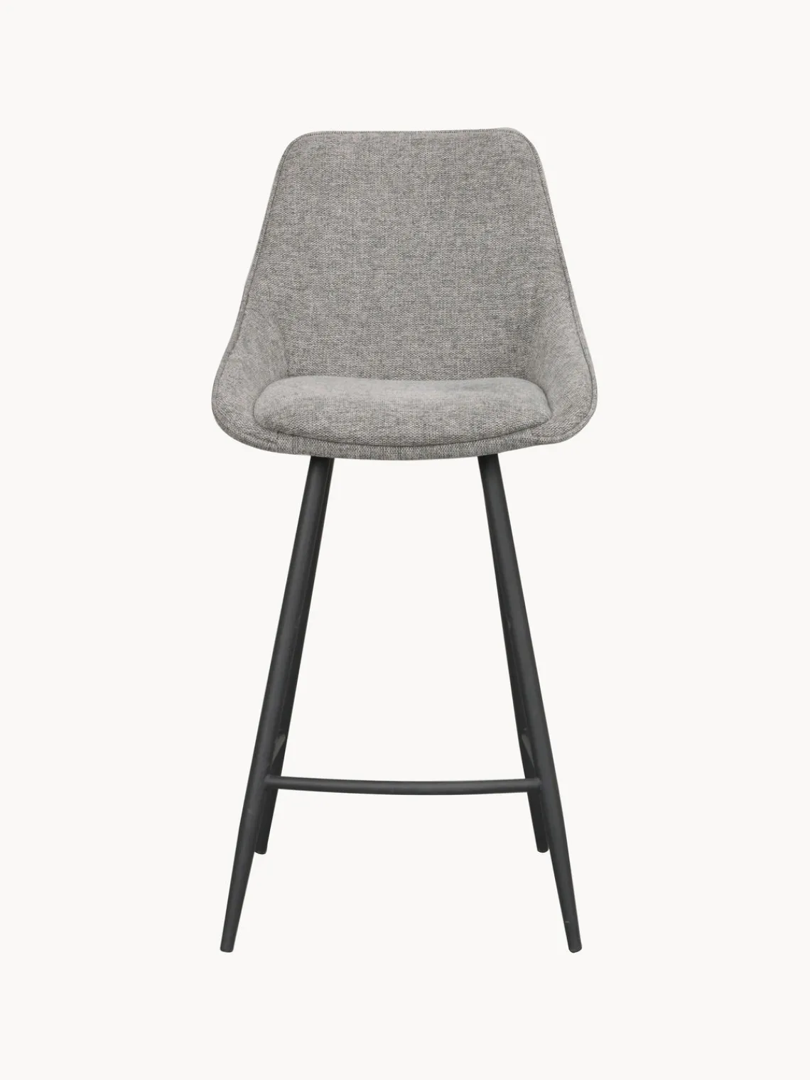 Taburetes Altos|Sillas>Rowico Home Taburete alto Sierra Tejido gris claro, negro