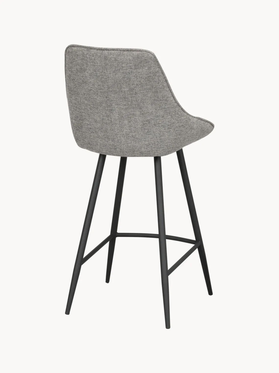 Taburetes Altos|Sillas>Rowico Home Taburete alto Sierra Tejido gris claro, negro