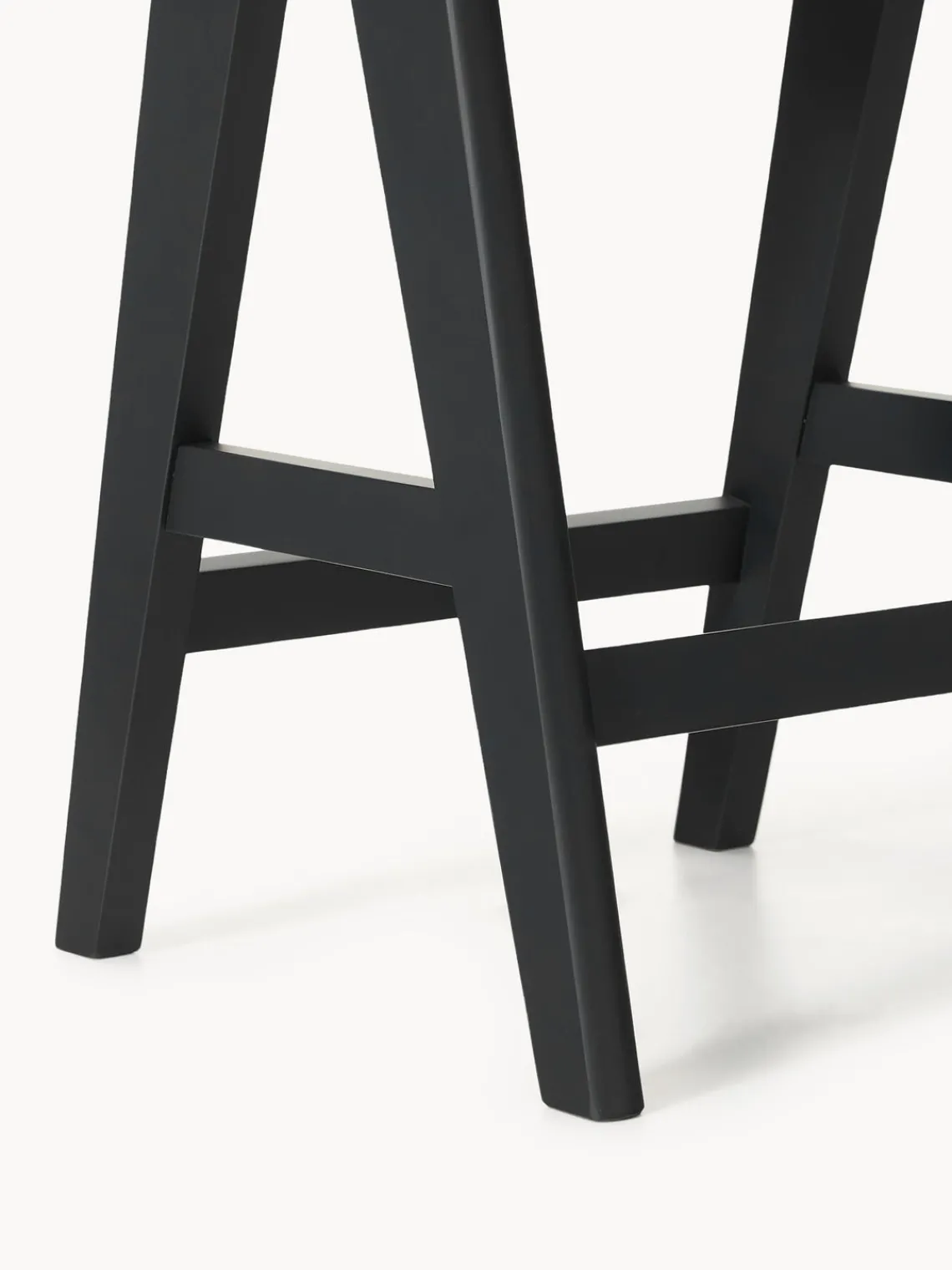 Taburetes Altos|Sillas>Westwing Collection Taburete alto tapizado Sissi Tejido greige, negro