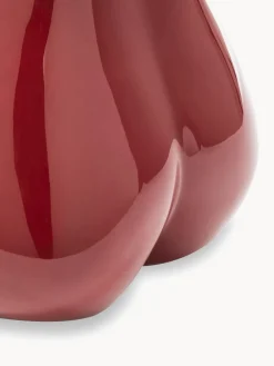 Pufs Y Otomanos|Pufs Y Otomanos></noscript>POLSPOTTEN Taburete artesanal Body Rojo vino brillante