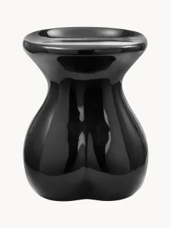 Pufs Y Otomanos|Pufs Y Otomanos>POLSPOTTEN Taburete artesanal Body Negro brillante