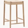 Taburetes Altos|Sillas> Taburete artesanal de madera de roble Eton