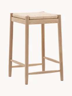 Taburetes Altos|Sillas> Taburete artesanal de madera de roble Eton