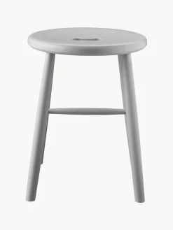 Pufs Y Otomanos|Pufs Y Otomanos>FDB Møbler Taburete artesanal de madera de haya J27 Gris claro