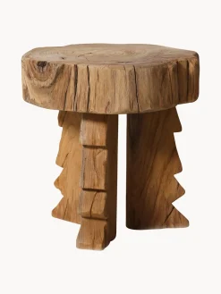 Pufs Y Otomanos|Pufs Y Otomanos>HKLIVING Taburete artesanal de madera de teca Carved
