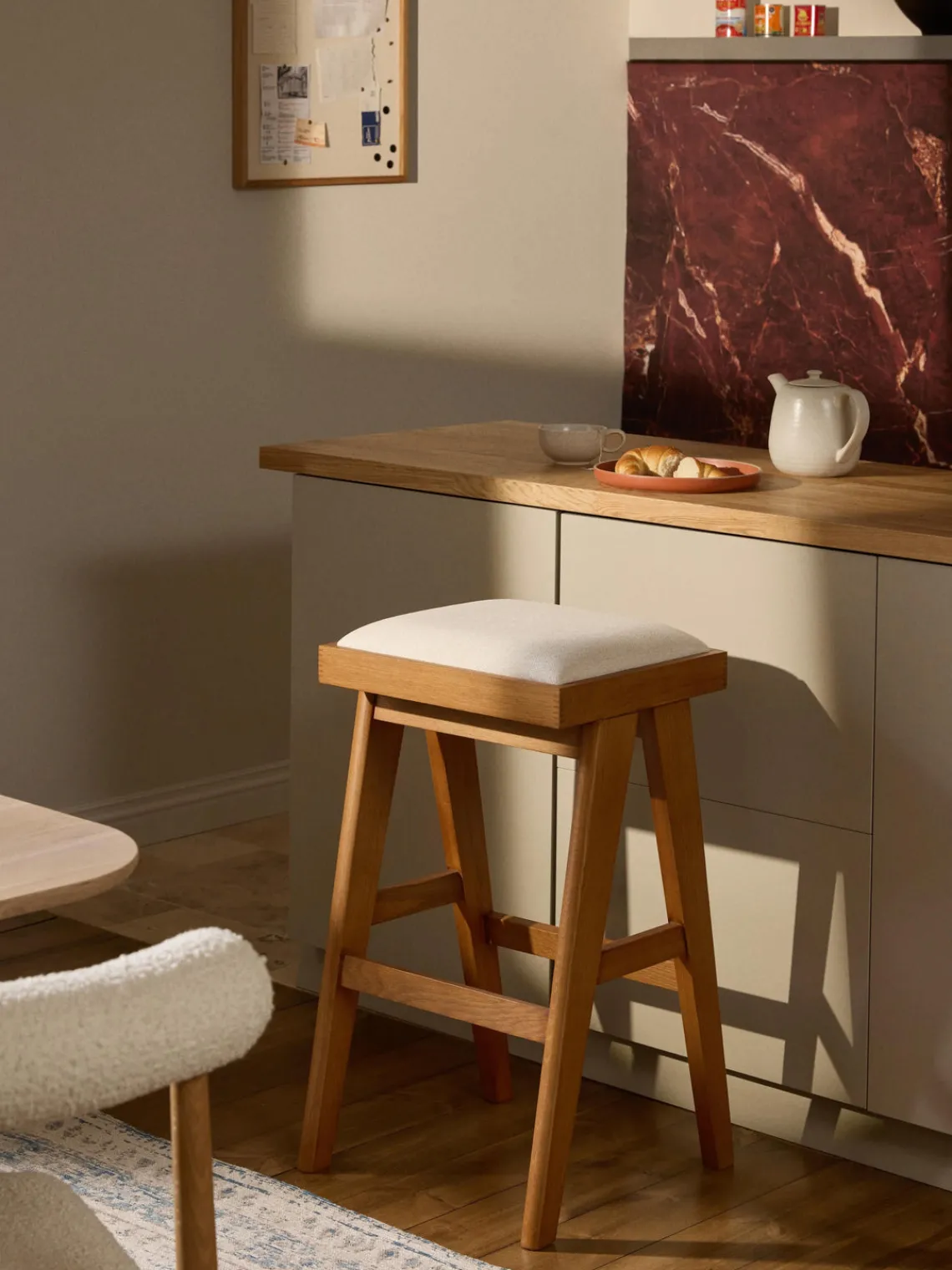 Online Taburete de bar con acolchado Sissi Taburetes Altos|Sillas