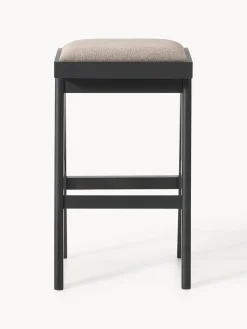 Taburetes Altos|Sillas></noscript>Westwing Collection Taburete de bar con acolchado Sissi Tejido greige, negro