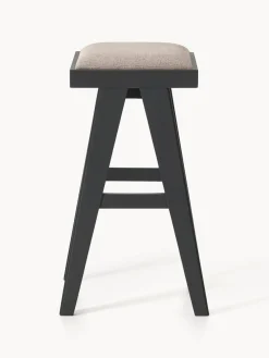 Taburetes Altos|Sillas></noscript>Westwing Collection Taburete de bar con acolchado Sissi Tejido greige, negro